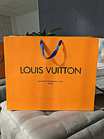 Фирменная упаковка большой пакет Louis Vuitton, упаковка на подарок. Подарочная брендовая упаковка Луи Виттон
