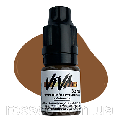 ПІГМЕНТ VIVA INK EYEBROWS №1 BLONDE 4 мл, фото 1