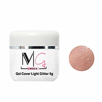 Гель камуфлирующий для наращивания MG Nails UV Gel Glitter Cover Light 5 мл (23602Gu)