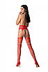 Еротичні колготки бодістокінг червоного кольору Passion S030 Talla, фото 2