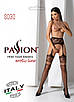 Еротичні колготки бодістокінг червоного кольору Passion S030 Talla, фото 4