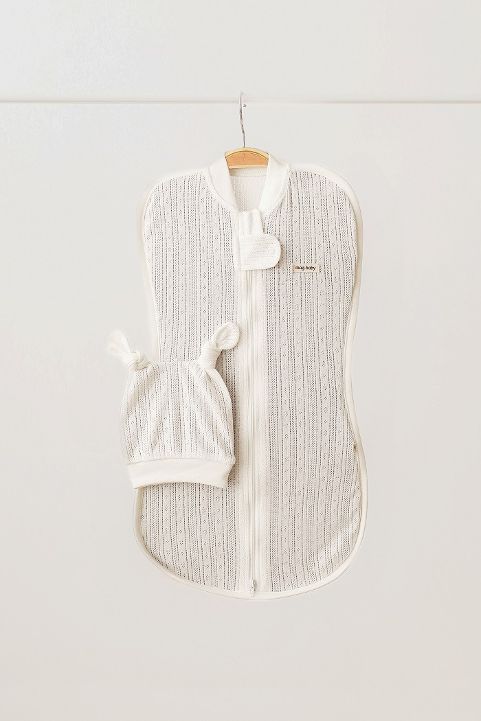 Євро пелюшка на блискавці з шапочкою Wind, молоко, фото 1