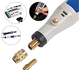 Мінішліфувальна машина-гравер-бормашина Hilda jd5202 з фрезами гравери мережеві, фото 2