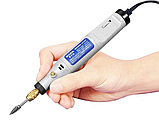 Мінішліфувальна машина-гравер-бормашина Hilda jd5202 з фрезами гравери мережеві, фото 6