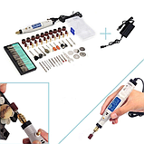 Мінішліфувальна машина-гравер-бормашина Hilda jd5202 з фрезами гравери мережеві, фото 7