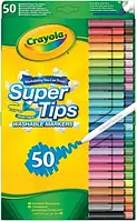 Фломастери Crayola 50 шт Super Tips Color що миються 50 7555.