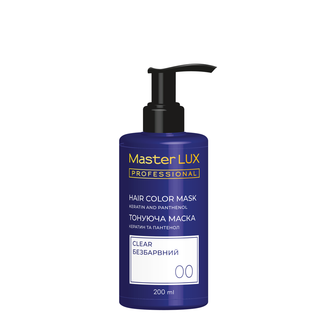 Маска тонуюча для волосся Master LUX Professional Hair Color Mask №00 Clear 200 мл, фото 1
