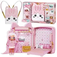 Na! Na! Na! Surprise Mga Pink Kitty + рюкзак 3в1 набір ляльковий будинок.