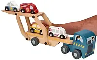Вантажівка, дерев'яний евакуатор для дітей Tir Cars Adamtoys.