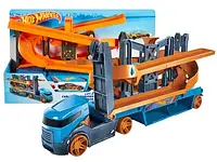 Hot Wheels City Transporter траси для спуску 2в1 Gnm62 Cars гоночні + авто Mattel.