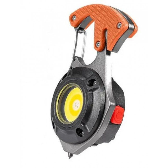 Ліхтар MULTIFUNCTIONAL W5143-COB (white+yellow+red), multitool, Li-Ion акум., магніт, карабін, викрутка, ЗП