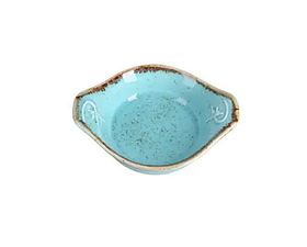 Соусник з порцеляни з ручками Turquoise Porland 8 см 802907/T