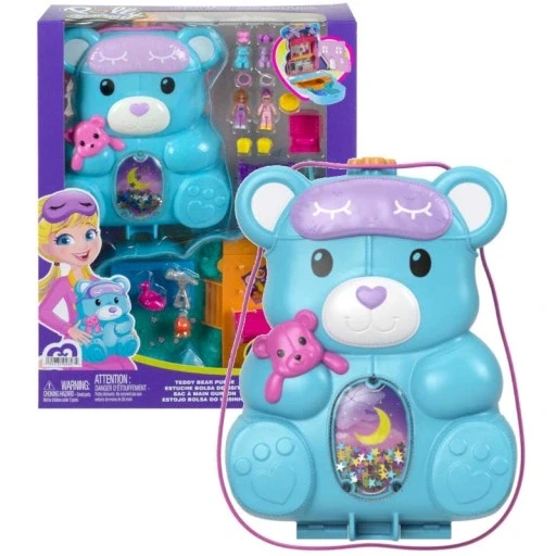 Polly Pocket™ сумочка-ведмедик набір Mattel компактний 4+ додатки Gkj63 Hgc39