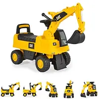 Caterpillar екскаватор дитячий Jedzik Puller пересувний ківш Sounds рухомий звуки Joy4kids.