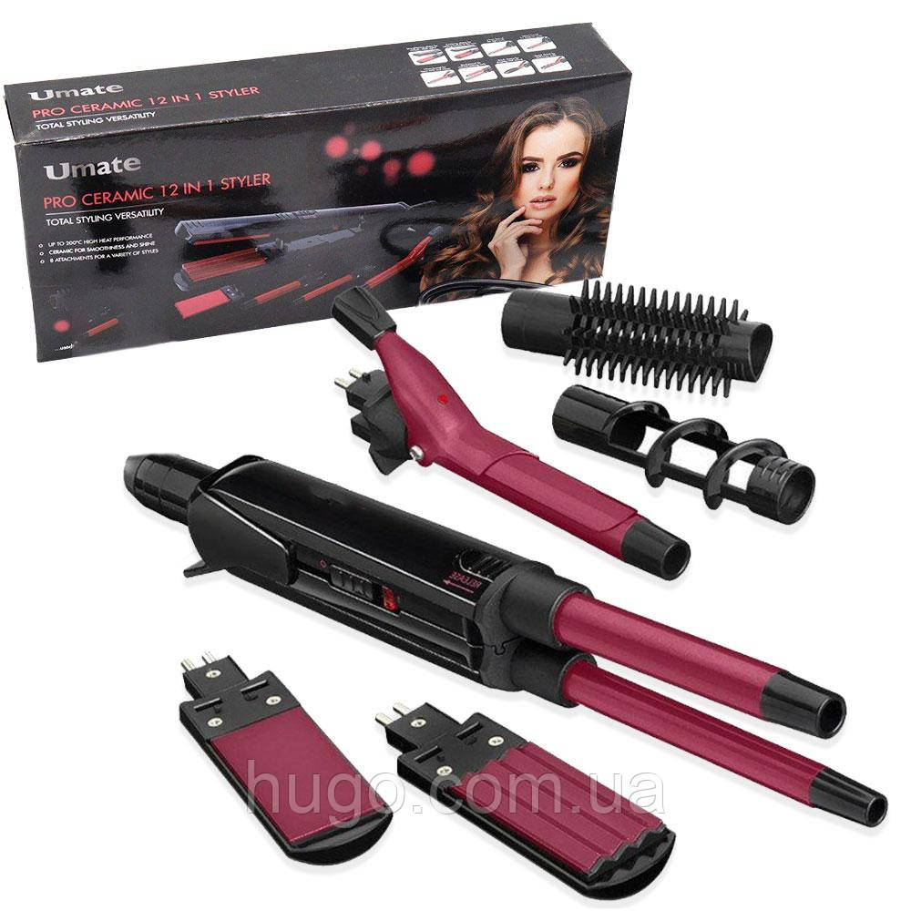 Мультистайлер для укладання волосся 12в1 Umate Pro Ceramic, 25Вт ...