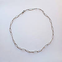 Ланцюжок на шию Finding Плетіння хрест овальна ланка Сталистий Нержавіюча сталь 20 мм x 6 мм 60 см