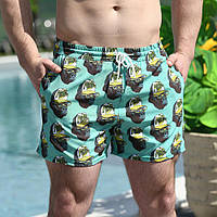 Мужские плавательные шорты пляжные, короткие шорты мужские для пляжа с принтом Pool day Mavpy