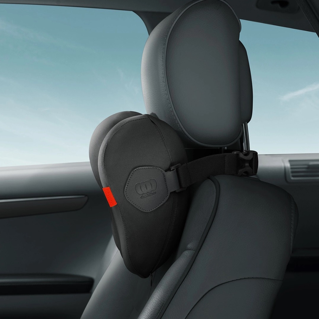 Автомобільна подушка на підголівник для шиї Baseus Car Headrest Pillow Black