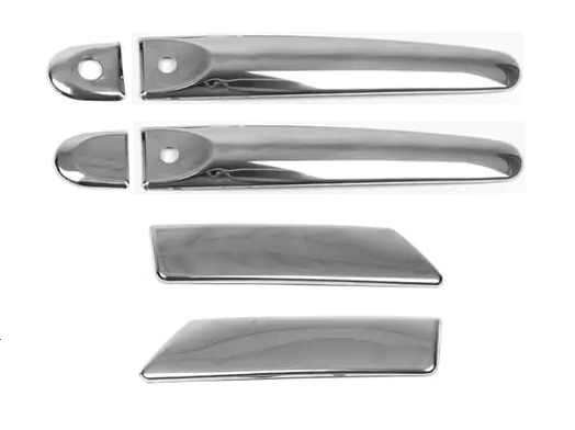 Накладки на Ніссан Жук хром ручки Nissan Juke 2010-2019 (з чіпом 4шт нержавіюча сталь), фото 1