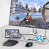 Перехідник клавіатура миша для телефону конвертер для гри в pubg пабг cod Zhanying адаптер ігровий, фото 6