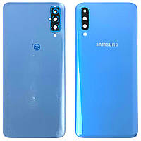 Задняя крышка Samsung Galaxy A70 2019 A705F синяя оригинал Китай со стеклом камеры