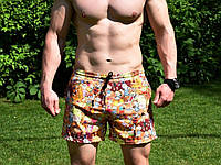 Мужские плавательные шорты пляжные, короткие шорты мужские для пляжа с принтом Pool day Multiki