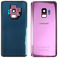 Задня кришка Samsung Galaxy S9 G960F (фіолетова оригінал Китай зі склом камери)
