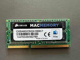 Оперативна пам'ять для ноутбука CORSAIR CMSA8GX3M2A1066C7 DDR3 4Gb 1066 MHz Original