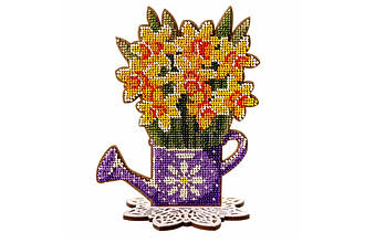 Набір для вишивання бісером для дерева "Нарциси", FLK-196, 13*17 см, Wonderland Crafts