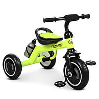 Детский трёхколёсный велосипед TURBOtrike , светящиеся колёса, Салатовый Metr+ M 3648-5
