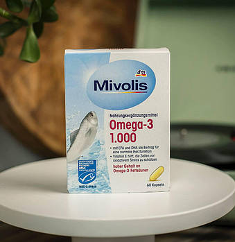 Вітаміни омега Milvolis Omega-3 1.000 60капс. Німеччина