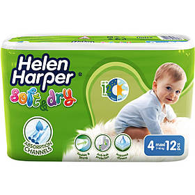 Підгузки дитячі Helen Harper 4 (7-18кг) 12шт