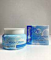 Кисневий зволожуючий крем FARM STAY O2 Premium Aqua Cream ,100 мл