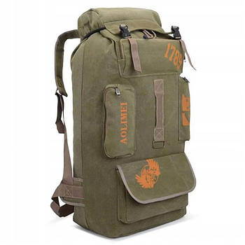 Туристичний рюкзак на 100л (82х40х27см) Койот XF1066 / Великий дорожній рюкзак