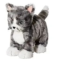 Ikea Lilleplutt Mascot Plush Cat Grey White плюшева іграшка кіт сірий білий 25 см 002.604.51.