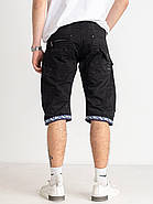 Чоловічі джинсові шорти з кишенями, чорний колір, 28-36, фото 7