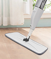 Швабра антискользящая с резервуаром для воды Healthy Spray Mop Швабра универсальная с распылителем Белая