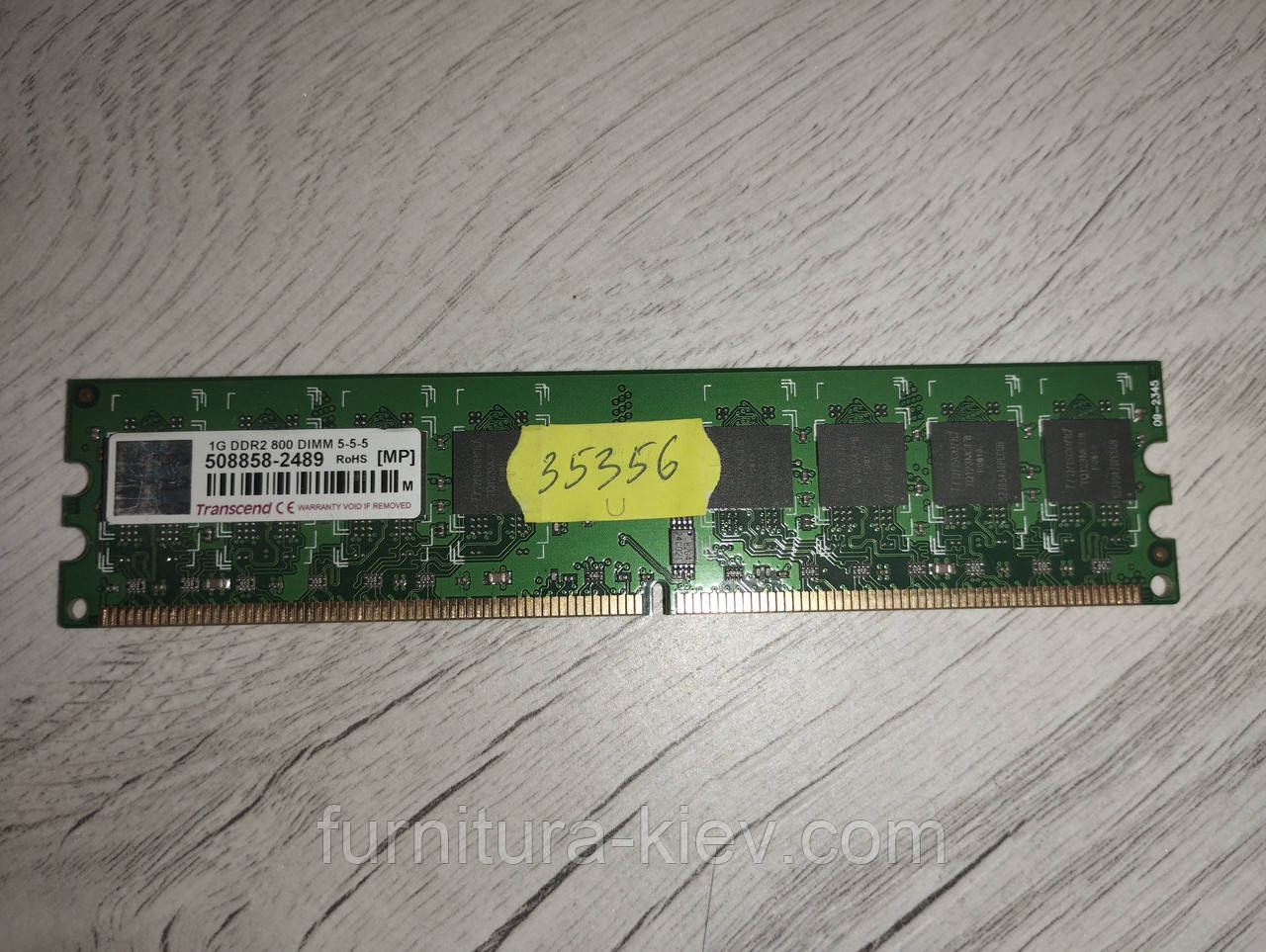 Оперативная пам'ять для ПК Transcend 1G DDR2 800 DIMM 5-5-5, фото 1