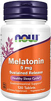 Мелатонин для нормализации сна NOW Melatonin 5 mg 120 tab