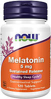 Мелатонін для сну NOW Foods Melatonin 5 mg 120 таблеток