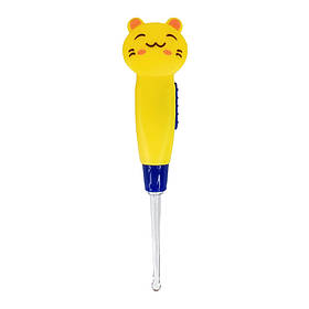 Вушний ліхтарик для дітей Mega Zayka MGZ-0708(Yellow Cat) зі змінними насадками, Toyman