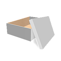 Самозбірна коробка 350х250х100 мм, Т-22 «Е» білий