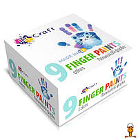 Набор пальчиковых красок, 9 цветов по 20 мл, детская игрушка, от 3 лет, Art Craft 5024-AC