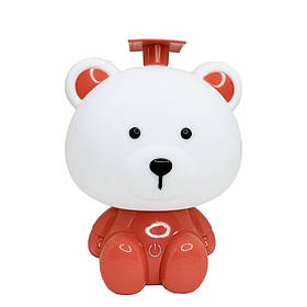 Нічник дитячий "Ведмідь" Mega Zayka MGZ-1406(Coral) мережевий, живлення від USB, Toyman