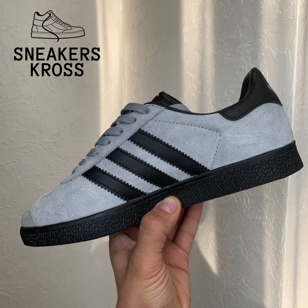 Жіночі кросівки Adidas Gazelle Grey Black, Кросівки Адідас Газелі, Adidas originals gazelle