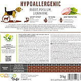 Brit Care Dog Hypoallergenic Weight Loss сухий корм для собак із зайвою вагою гіпоалергенний з кроликом 12кг, фото 6