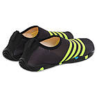 Взуття для пляжу та коралів SP-Sport ZS002-19 Аквашузи розмір 36-45 чорний-салатовий, фото 6