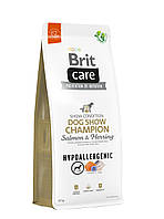 Brit Care Dog Hypoallergenic Dog Show Champion сухий корм для виставкових собак з лососем і оселедцем 12кг