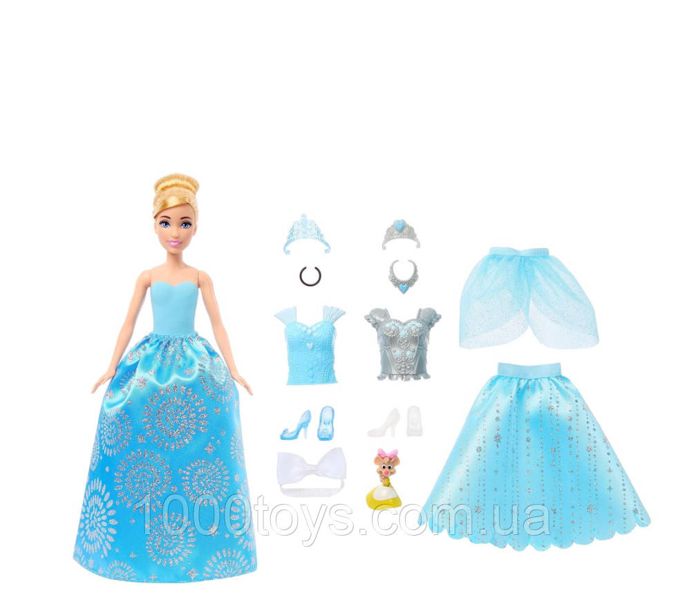 Игровой набор с куклой Золушка Маттел Mattel Disney Princess Cinderella Fashion Doll - фото 4 - id-p2132621094