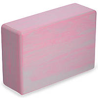 Блок для йоги мультиколор Record FI-5164 цвет розовый